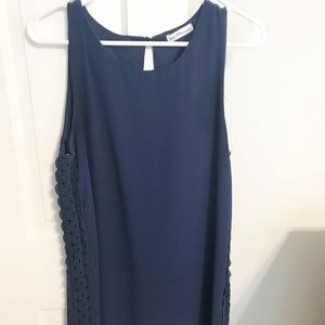 Shift Dress with Crochet detail